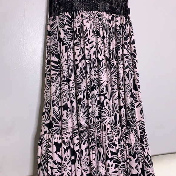 Free People Tiers You Sleeveless Maxi Dress Pink Washed Black combo new small - Picture 12 of 16